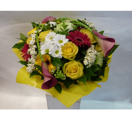 BOUQUET ROND EN BULLE  D'EAU ref BRBD 02