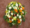 Coussin de fleurs pour funérailles.