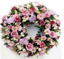 COURONNE DE FLEURS FUNERAIRES