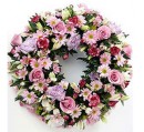 COURONNE DE FLEURS FUNERAIRES