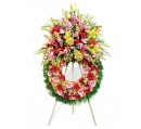 COURONNE FLEURS DEUIL SUR PIED ref CDSP 03