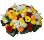 Coussin fleurs funérailles Arnas